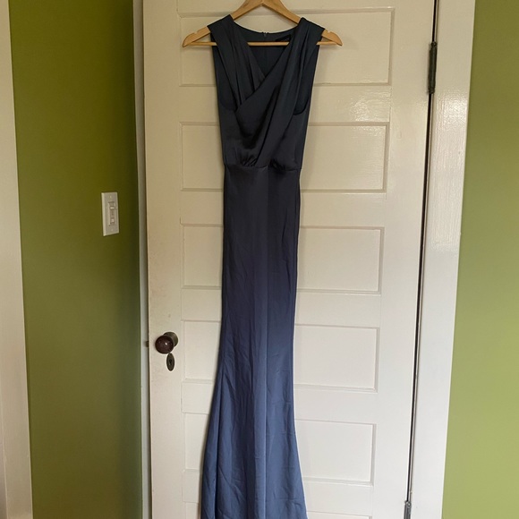 Topshop Slip-Look Floor-Length Party Dress - Picture 3 of 3